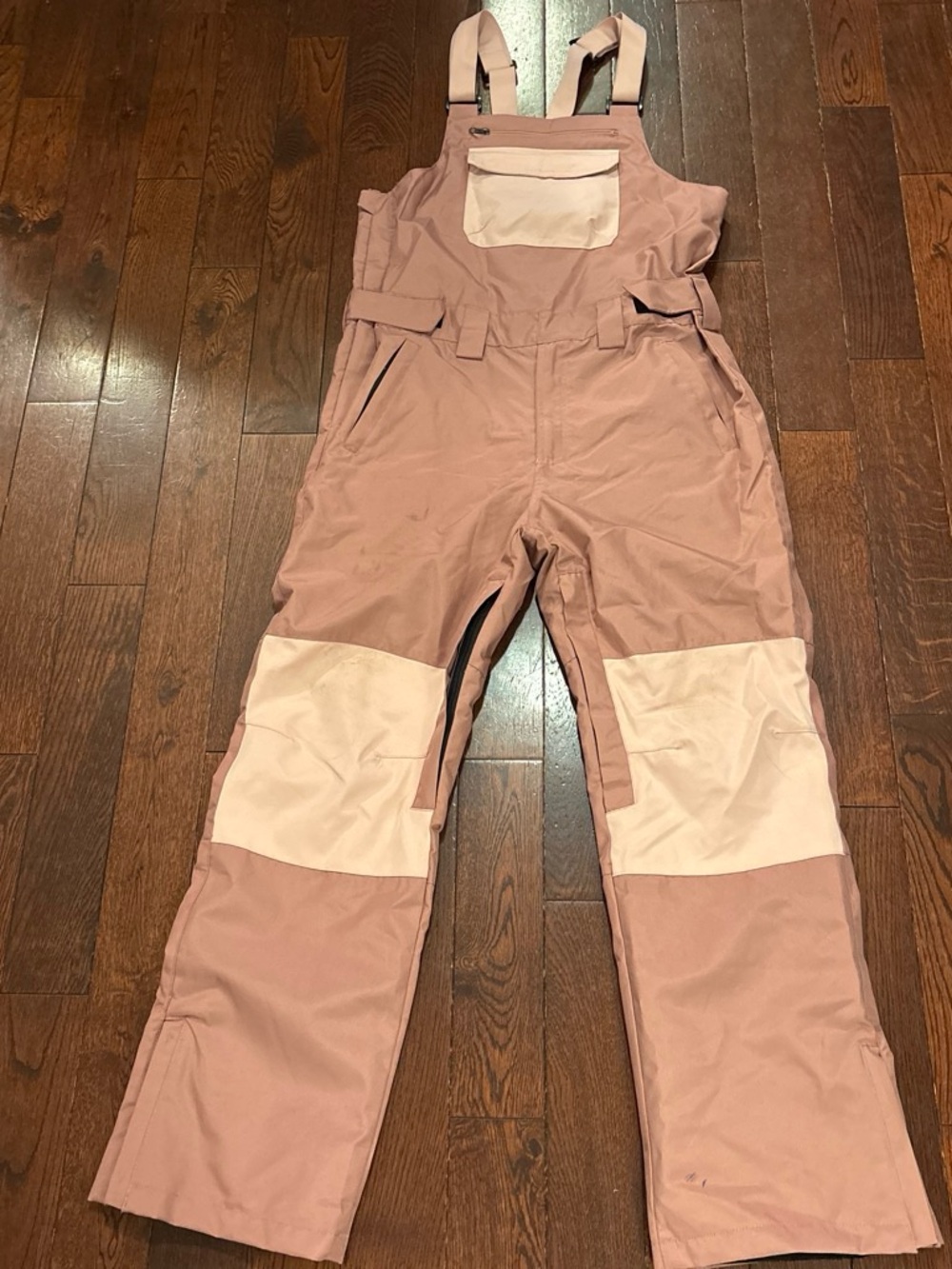 Women's Dusty Rose Ski Bib Overalls
